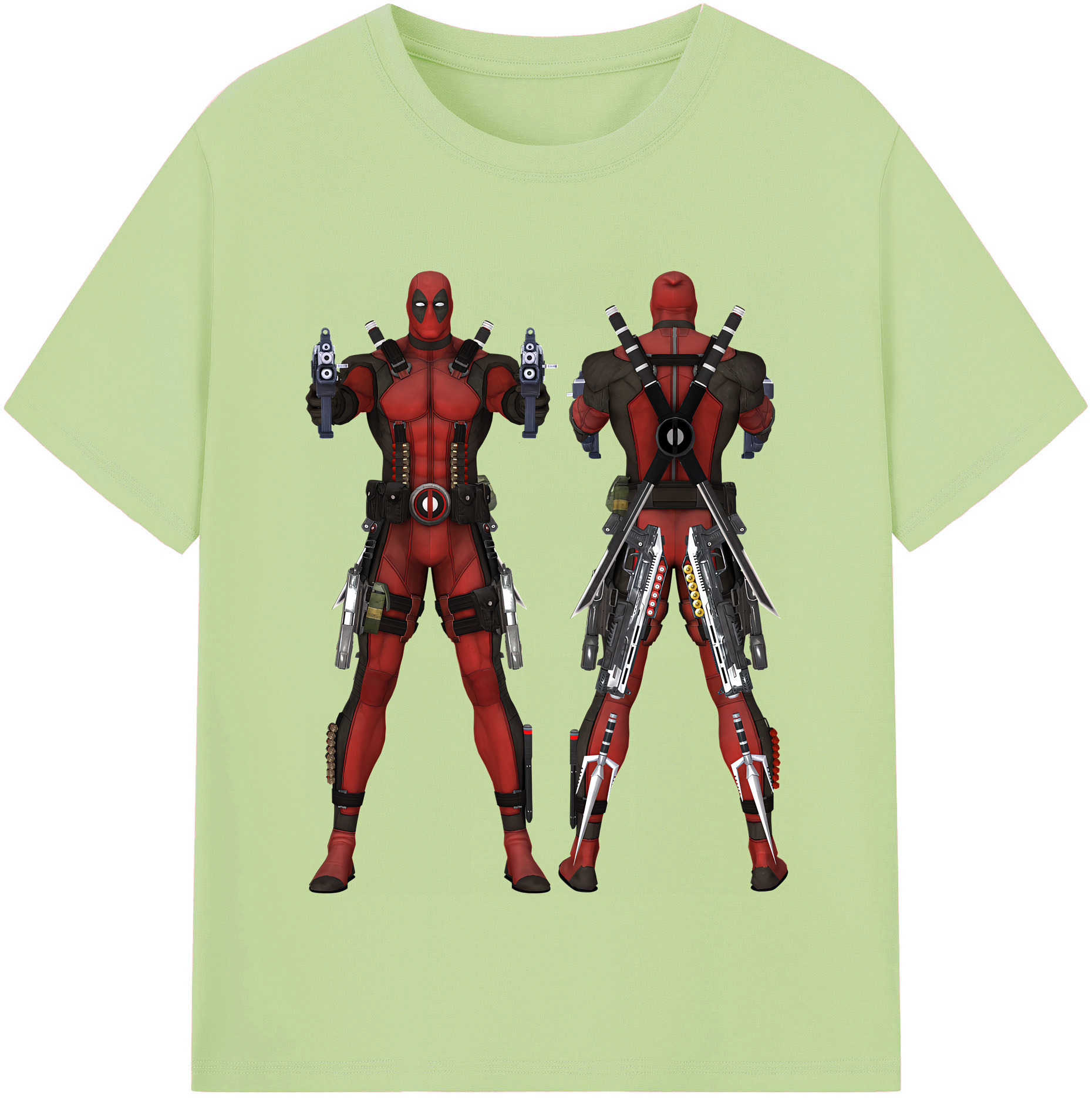 （画像用） Deadpool デッドプール 綿100％半袖Tシャツ（フロントプリント）